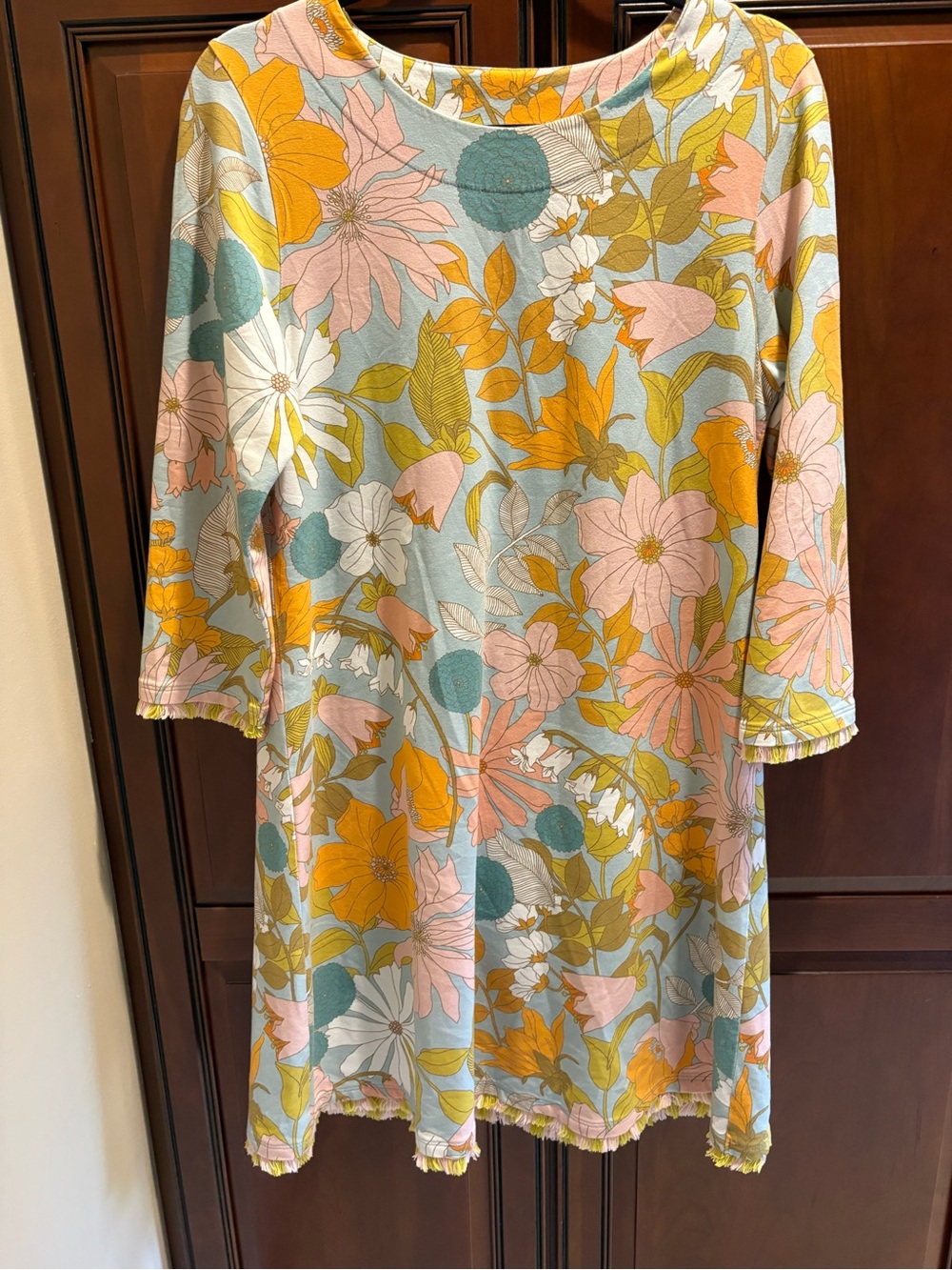 NWOT Spartina 449 Island Fringe Floral Dress - M